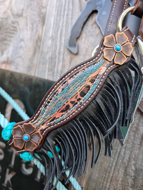 Dark brown hybrid halter